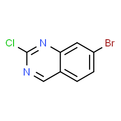 ChemSpider 2D Image | 7-Bromo-2-chloroquinazoline | C8H4BrClN2