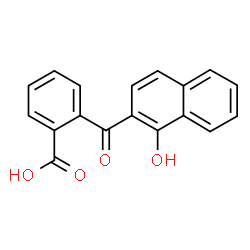 ChemSpider 2D Image | 2-(1-Hydroxy-2-naphthoyl)benzoic acid | C18H12O4