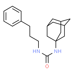 ChemSpider 2D Image | 1-Adamantan-1-yl-3-(3-phenylpropyl)urea | C20H28N2O