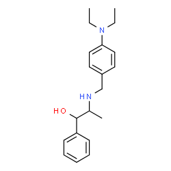 ChemSpider 2D Image | 2-{[4-(Diethylamino)benzyl]amino}-1-phenyl-1-propanol | C20H28N2O