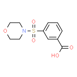 ChemSpider 2D Image | 3-(morpholinosulfonyl)benzoic acid | C11H13NO5S