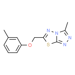 ChemSpider 2D Image | 3-Methyl-6-m-tolyloxymethyl-[1,2,4]triazolo[3,4-b][1,3,4]thiadiazole | C12H12N4OS