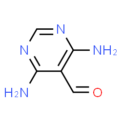 ChemSpider 2D Image | 4,6-Diamino-5-pyrimidinecarbaldehyde | C5H6N4O