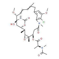ChemSpider 2D Image | (4beta,5beta,6beta,7beta,9beta)-Maytansine | C34H46ClN3O10