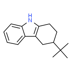 ChemSpider 2D Image | 3-tert-butyl-2,3,4,9-tetrahydro-1h-carbazole | C16H21N