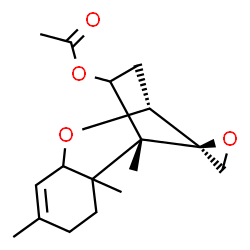 ChemSpider 2D Image | (5alpha,6xi,11xi,12R)-12,13-Epoxytrichothec-9-en-4-yl acetate | C17H24O4