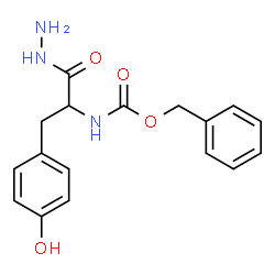 ChemSpider 2D Image | benzyl N-[2-hydrazino-1-(4-hydroxybenzyl)-2-oxoethyl]carbamate | C17H19N3O4