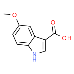 ChemSpider 2D Image | 5-Methoxyindole-3-Carboxylic Acid | C10H9NO3