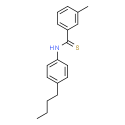 ChemSpider 2D Image | N-(4-Butylphenyl)-3-methylbenzenecarbothioamide | C18H21NS
