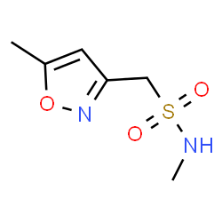 ChemSpider 2D Image | N-Methyl-1-(5-methyl-1,2-oxazol-3-yl)methanesulfonamide | C6H10N2O3S