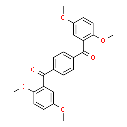 ChemSpider 2D Image | 1,4-Phenylenebis[(2,5-dimethoxyphenyl)methanone] | C24H22O6