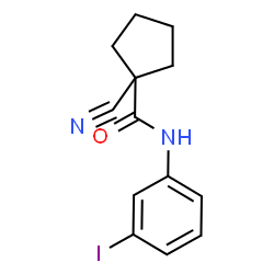 ChemSpider 2D Image | 1-Cyano-N-(3-iodophenyl)cyclopentanecarboxamide | C13H13IN2O