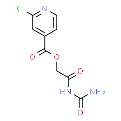 ChemSpider 2D Image | 2-(Carbamoylamino)-2-oxoethyl 2-chloroisonicotinate | C9H8ClN3O4