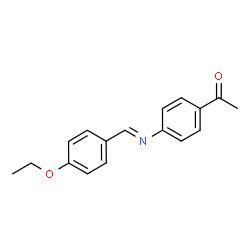 ChemSpider 2D Image | 4'-ETHOXYBENZYLIDENE-4-ACETYLANILINE | C17H17NO2
