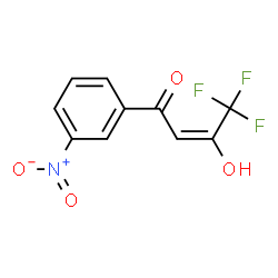 ChemSpider 2D Image | (2E)-4,4,4-Trifluoro-3-hydroxy-1-(3-nitrophenyl)-2-buten-1-one | C10H6F3NO4