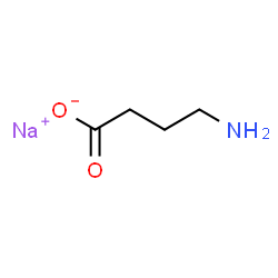 ChemSpider 2D Image | Sodium 4-aminobutanoate | C4H8NNaO2