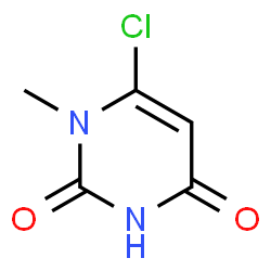 ChemSpider 2D Image | 6-Chloro-1-methyl-2,4(1H,3H)-pyrimidinedione | C5H5ClN2O2