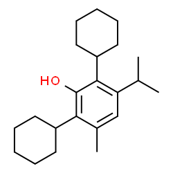 ChemSpider 2D Image | 2,6-Dicyclohexyl-3-isopropyl-5-methylphenol | C22H34O