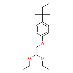 ChemSpider 2D Image | 1-(2,2-diethoxyethoxy)-4-(1,1-dimethylpropyl)benzene | C17H28O3