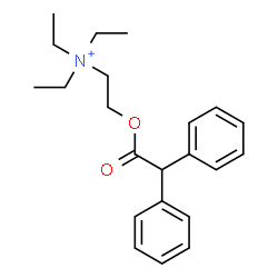 ChemSpider 2D Image | 2-(2,2-Diphenylacetoxy)-N,N,N-triethylethanaminium | C22H30NO2