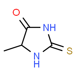 ChemSpider 2D Image | 5-Methyl-2-thioxo-4-imidazolidinone | C4H6N2OS