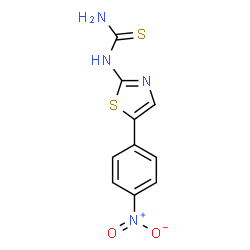 ChemSpider 2D Image | 1-[5-(4-Nitrophenyl)-1,3-thiazol-2-yl]thiourea | C10H8N4O2S2