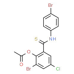 ChemSpider 2D Image | Brotianide | C15H10Br2ClNO2S
