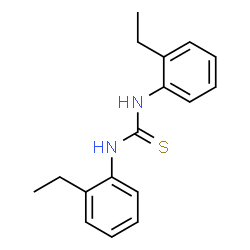 ChemSpider 2D Image | 1,3-Bis(2-ethylphenyl)thiourea | C17H20N2S