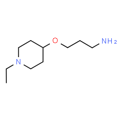 ChemSpider 2D Image | 3-((1-Ethylpiperidin-4-yl)oxy)propan-1-amine | C10H22N2O