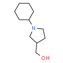 ChemSpider 2D Image | (1-Cyclohexyl-3-pyrrolidinyl)methanol | C11H21NO