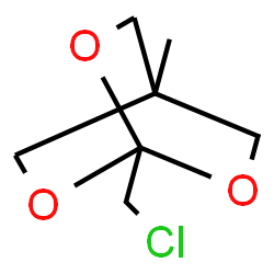 ChemSpider 2D Image | 1-Chloromethyl-4-methyl-2,6,7-trioxabicyclo[2.2.2]octane | C7H11ClO3