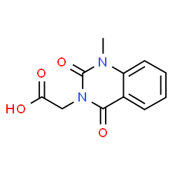 ChemSpider 2D Image | (1-methyl-2,4-dioxoquinazolin-3-yl)acetic acid | C11H10N2O4