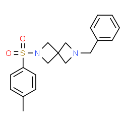 ChemSpider 2D Image | 2-Benzyl-6-[(4-methylphenyl)sulfonyl]-2,6-diazaspiro[3.3]heptane | C19H22N2O2S
