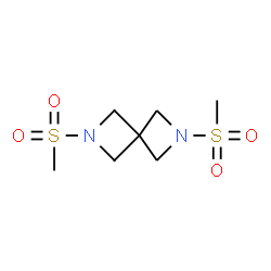 ChemSpider 2D Image | 2,6-Bis(methylsulfonyl)-2,6-diazaspiro[3.3]heptane | C7H14N2O4S2