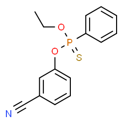 ChemSpider 2D Image | O-(3-Cyanophenyl) O-ethyl phenylphosphonothioate | C15H14NO2PS