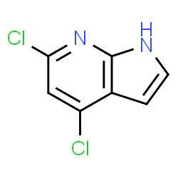ChemSpider 2D Image | 4,6-Dichloro-1H-pyrrolo[2,3-b]pyridine | C7H4Cl2N2