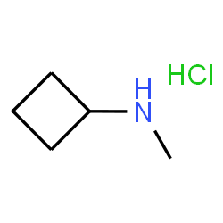 ChemSpider 2D Image | N-Methylcyclobutanamine hydrochloride | C5H12ClN