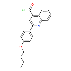ChemSpider 2D Image | 2-(4-Butoxyphenyl)-4-quinolinecarbonyl chloride | C20H18ClNO2