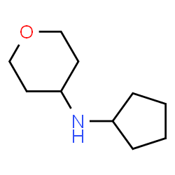 ChemSpider 2D Image | N-Cyclopentyltetrahydro-2H-pyran-4-amine | C10H19NO