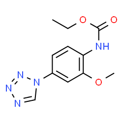 ChemSpider 2D Image | Ethyl [2-methoxy-4-(1H-tetrazol-1-yl)phenyl]carbamate | C11H13N5O3