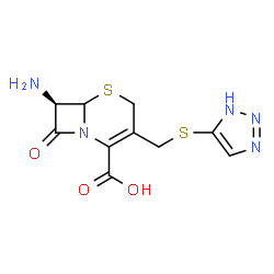 ChemSpider 2D Image | 7-Amino-3-(1,2,3-triazol-4-ylthio)methyl Cephalosporanic Acid(7-TACA) | C10H11N5O3S2