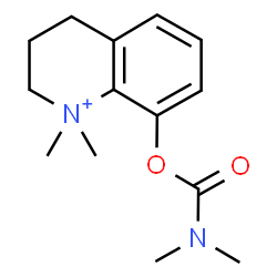 ChemSpider 2D Image | 8-[(Dimethylcarbamoyl)oxy]-1,1-dimethyl-1,2,3,4-tetrahydroquinolinium | C14H21N2O2