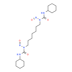 ChemSpider 2D Image | 1,1'-(1,7-Heptanediyl)bis(3-cyclohexyl-1-nitrosourea) | C21H38N6O4