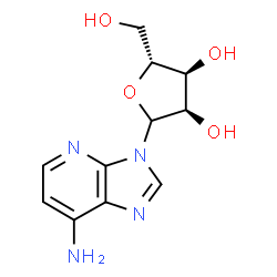 ChemSpider 2D Image | 3-(D-Ribofuranosyl)-3H-imidazo[4,5-b]pyridin-7-amine | C11H14N4O4