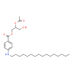 ChemSpider 2D Image | 2-Acetoxy-3-hydroxypropyl 4-(hexadecylamino)benzoate | C28H47NO5