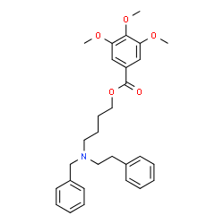 ChemSpider 2D Image | 4-[Benzyl(2-phenylethyl)amino]butyl 3,4,5-trimethoxybenzoate | C29H35NO5