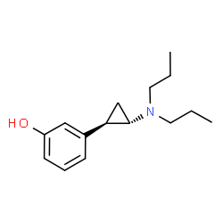ChemSpider 2D Image | 3-[(1R,2S)-2-(Dipropylamino)cyclopropyl]phenol | C15H23NO
