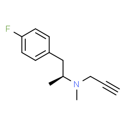 ChemSpider 2D Image | N-[(2S)-1-(4-Fluorophenyl)-2-propanyl]-N-methyl-2-propyn-1-amine | C13H16FN