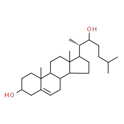 ChemSpider 2D Image | (8xi,9xi,10xi,13xi,14xi,17xi)-Cholest-5-ene-3,22-diol | C27H46O2