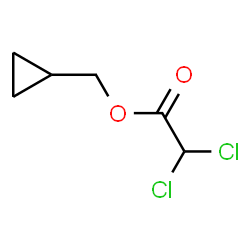 ChemSpider 2D Image | Cyclopropylmethyl dichloroacetate | C6H8Cl2O2